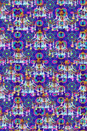 抽象花纹印花华亿平台图片