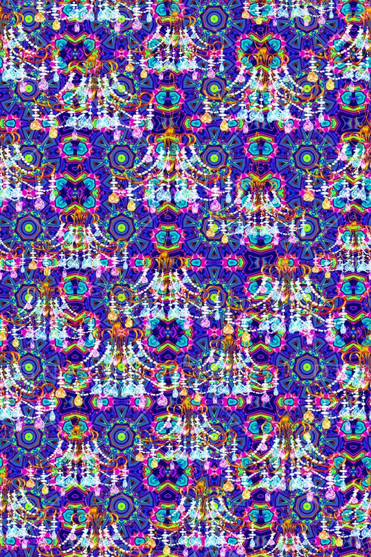 抽象花纹印花华亿平台图片