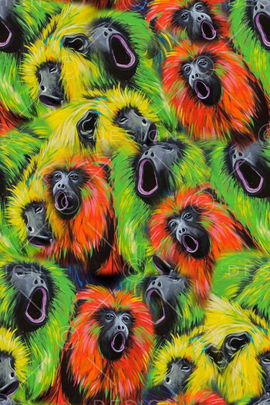 猴子印花华亿平台图片