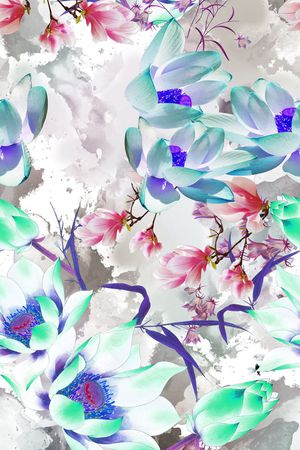 手绘印花华亿平台图片