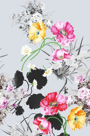 手绘印花华亿平台图片