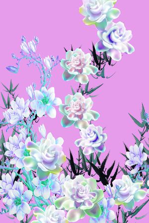 花朵印花华亿平台图片