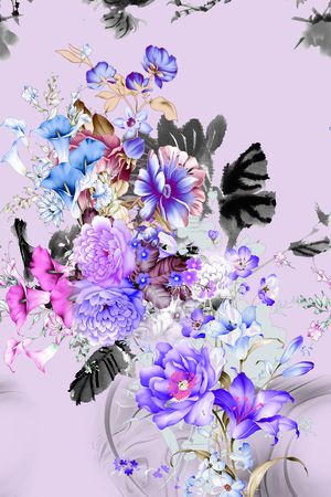 手绘印花华亿平台图片