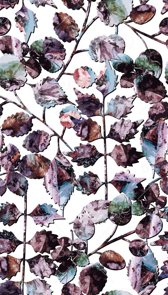 叶子、抽象底纹、木刻效果、抽象印花华亿平台图片