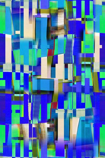 647429-油画质感手绘条纹