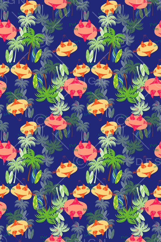 比基尼印花华亿平台图片