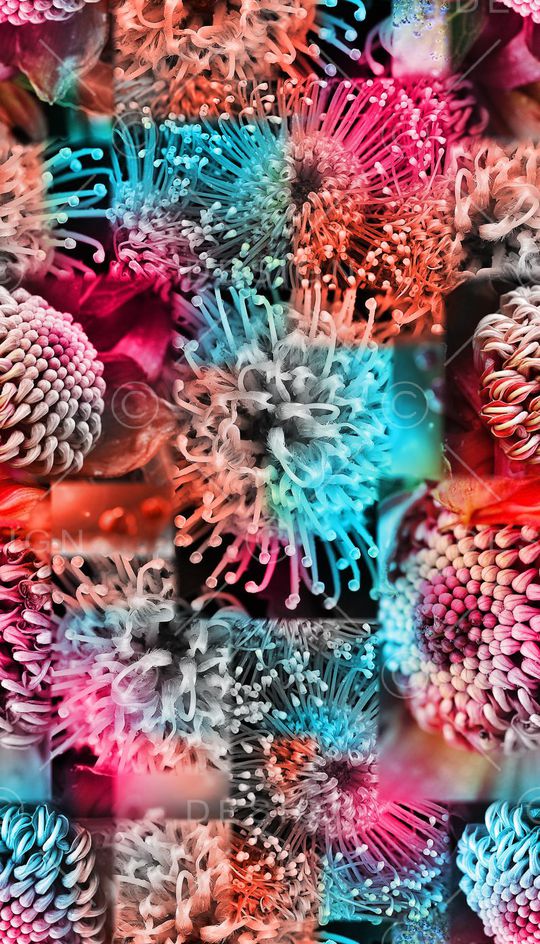 花卉、拼接、抽象印花华亿平台图片