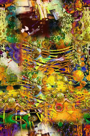 手绘条纹印花华亿平台图片