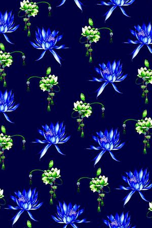 荷花印花华亿平台图片