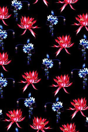 荷花印花华亿平台图片