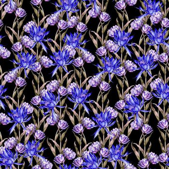 647499-仙人掌花黑蓝