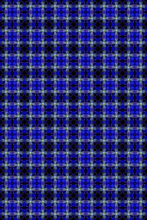 蓝色格子印花华亿平台图片