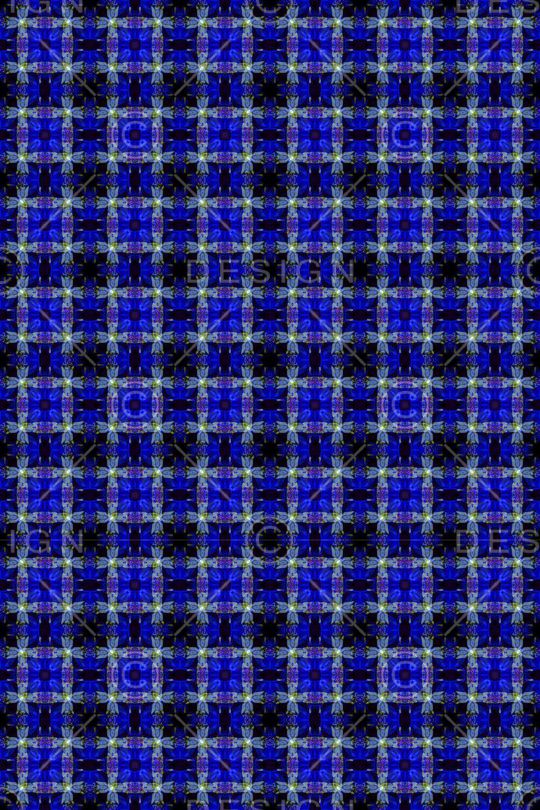 蓝色格子印花华亿平台图片