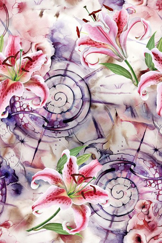 水仙花印花华亿平台图片