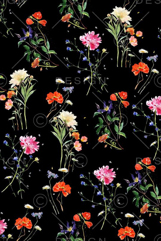 黑底印花华亿平台图片