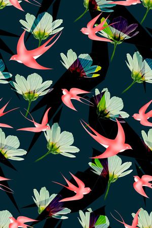 燕子印花华亿平台图片