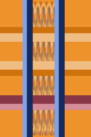 格子组合印花华亿平台图片