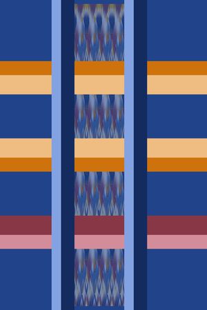 格子组合印花华亿平台图片