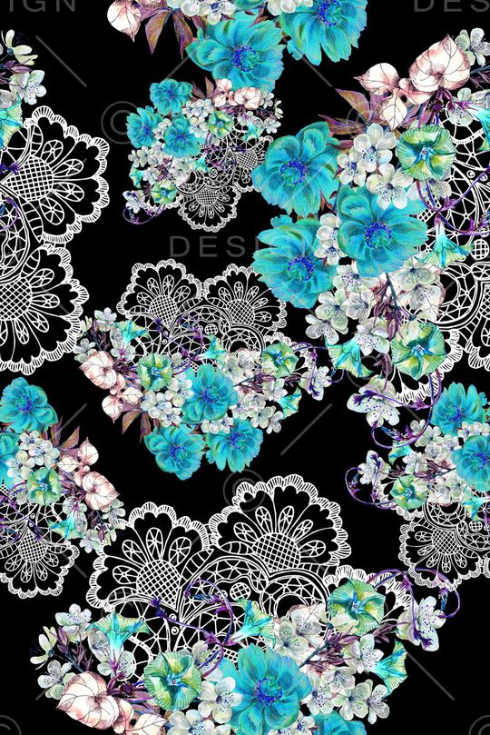 蕾丝印花华亿平台图片