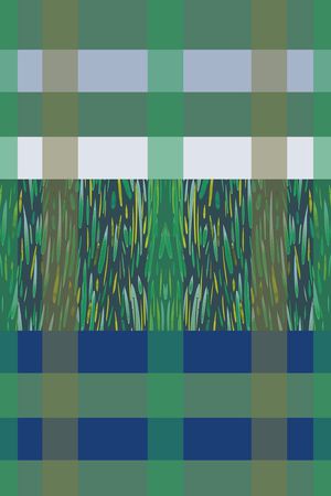 格子混搭印花华亿平台图片