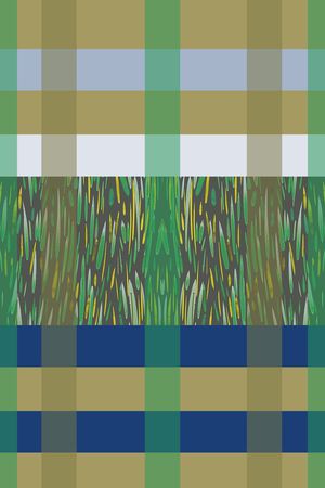 格子混搭印花华亿平台图片