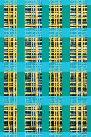 格子混搭印花华亿平台图片