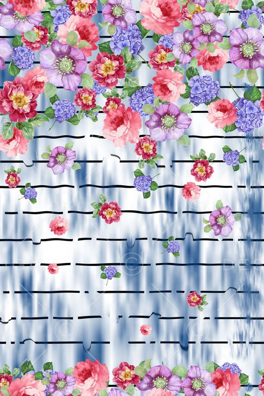 花卉印花华亿平台图片