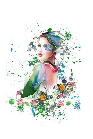 个性时尚T恤印花华亿平台图片