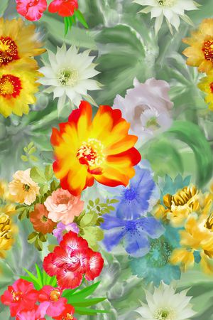 花朵印花华亿平台图片