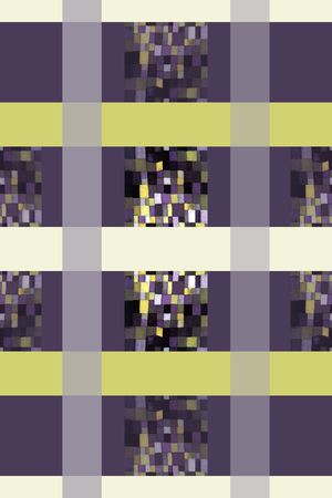 格子混搭印花华亿平台图片