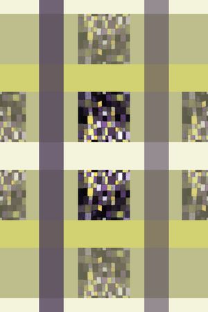 格子混搭印花华亿平台图片