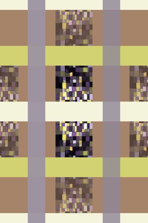 格子混搭印花华亿平台图片