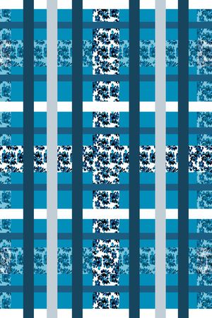 格子组合印花华亿平台图片