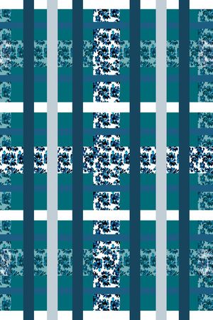 格子组合印花华亿平台图片