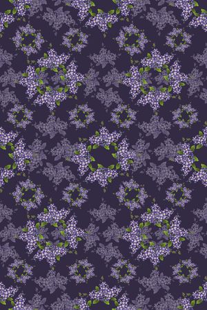 花卉组合印花华亿平台图片