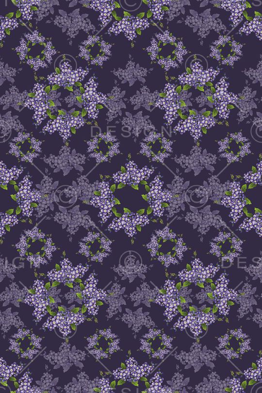 花卉组合印花华亿平台图片