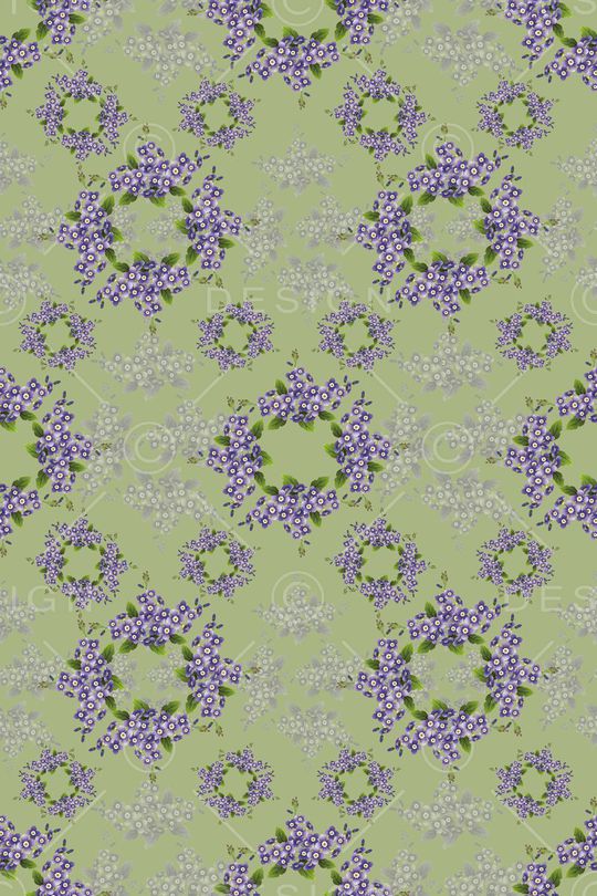 花卉组合印花华亿平台图片