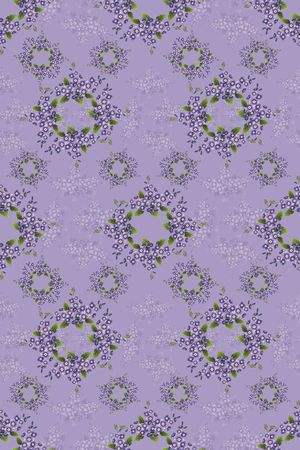 花卉组合印花华亿平台图片