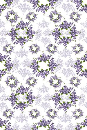 花卉组合印花华亿平台图片