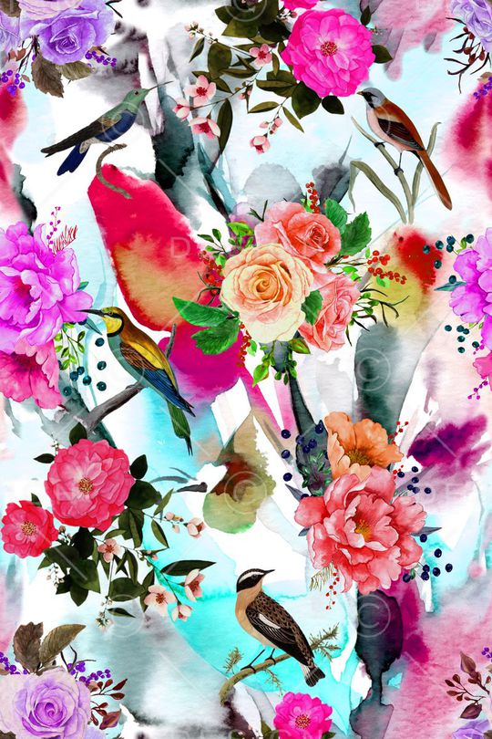 水彩印花华亿平台图片