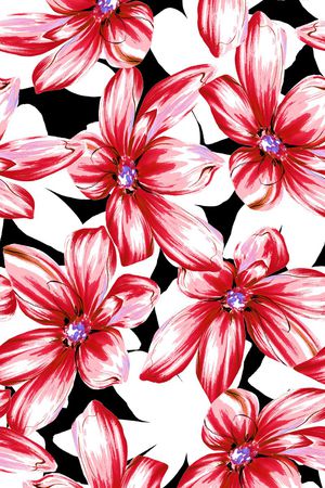 高清大花印花华亿平台图片