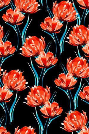 手绘印花华亿平台图片