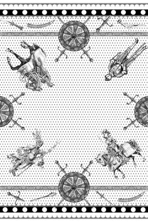 黑白印花华亿平台图片
