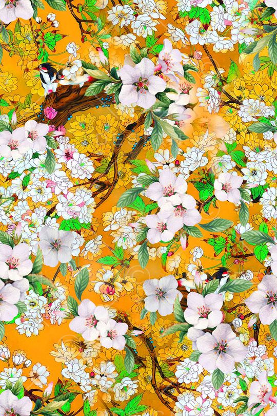 中国风印花华亿平台图片