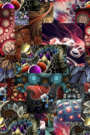 抽象印花华亿平台图片