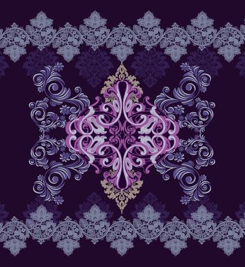 卷草纹印花华亿平台图片