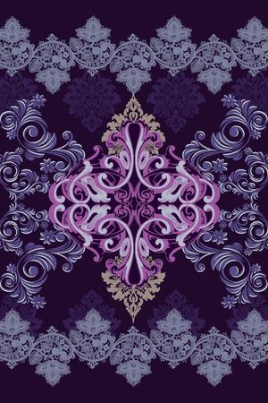 卷草纹印花华亿平台图片