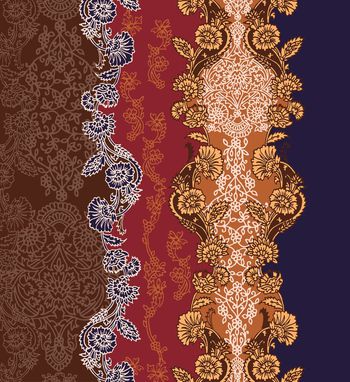 卷草纹印花华亿平台图片