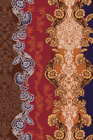 卷草纹印花华亿平台图片