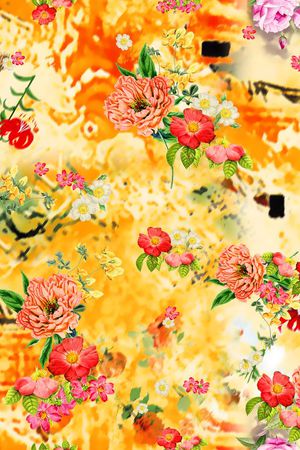 玫瑰印花华亿平台图片